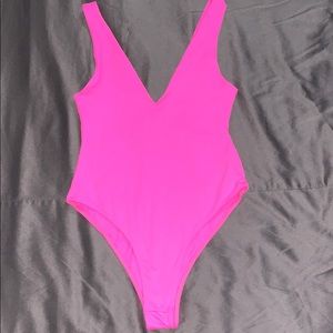 Neon Pink Bodysuit